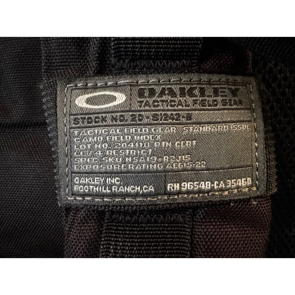Vintage Oakley Tactical Backpack TFG Black Military Style Utility Y2K USA Rare